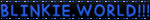 blinkie world dark blue on black